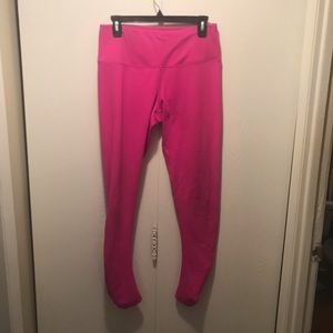 Bright magenta workout leggings